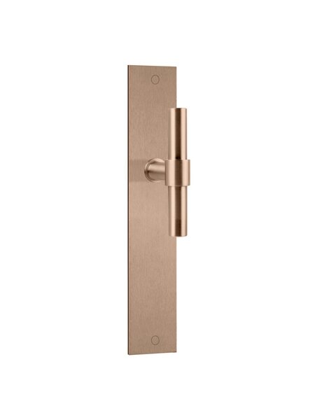 Formani Formani deurklinken  ONE -PBT15P236SFC op plaat - Licht brons PVD