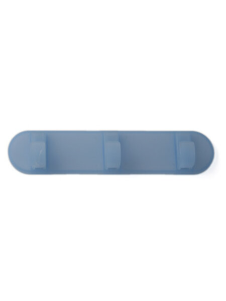 I.B.E. Kunststof kapstok met 3 haken blauw