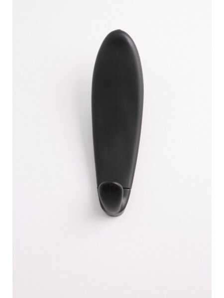 I.B.E. Kunststof Jas-/hoedhaak SURF enkel mat Zwart
