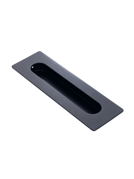 Dulimex Rechthoekig-ovale schuifdeurkom 180x60 mm – Geborsteld zwart