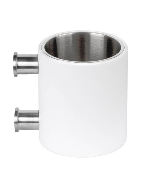 Formani Formani tandenborstelhouder wand Piet Boon ONE PB103 - RVS/ Wit Corian