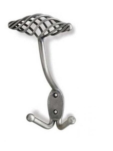 I.B.E. Hoed-/ jashaak "CAGE"160 mm hoog  antiek ijzerkleur