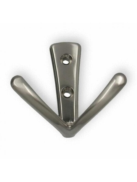 I.B.E. Haak 71 mm hoog RVS kleur Dubbel