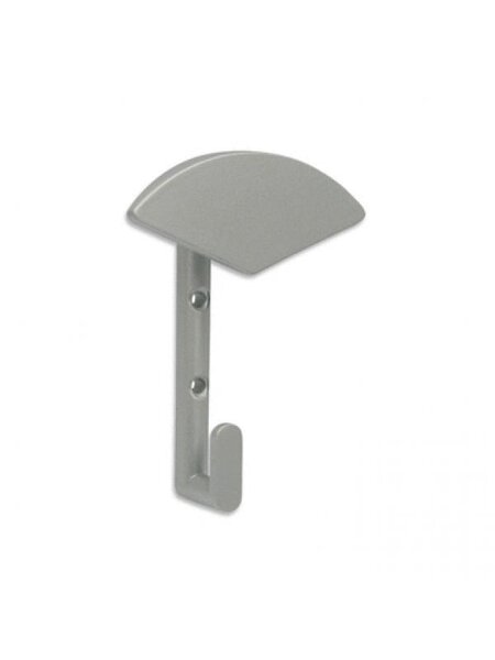 I.B.E. Hoed-/ jashaak 120 mm hoog uit zamac  aluminium kleur