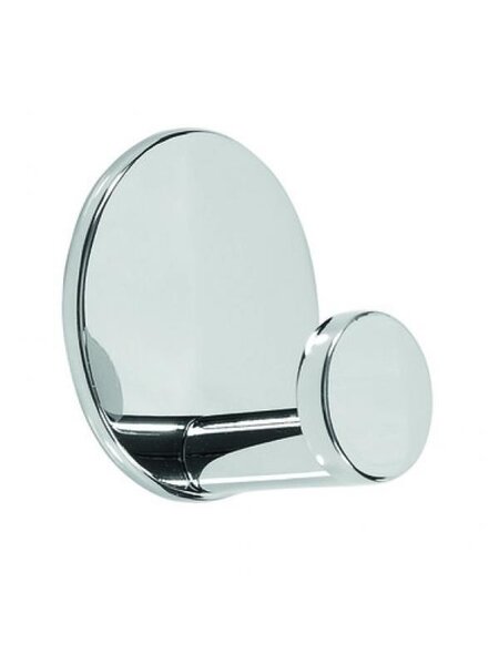 I.B.E. Jas- kleerhaak Chroom zelfklevend Rond model