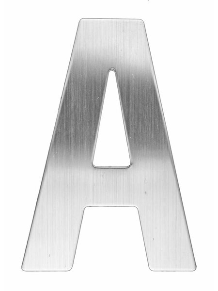 HDD RVS huisletter A -130mm
