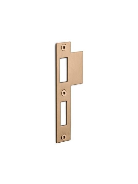Formani Sluitplaat sleutel- cilinderslot 127x24 mm - Licht brons PVD