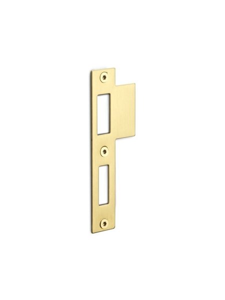 Formani Sluitplaat sleutel- cilinderslot 127x24 mm - Mat goud PVD