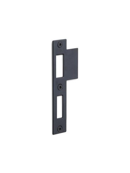 Formani Sluitplaat sleutel- cilinderslot 127x24 mm - Mat zwart
