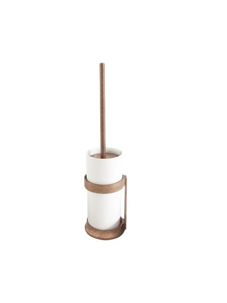 Dauby Dauby toiletborstelhouder "White pot" ruw brons (RB)