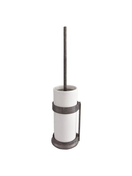 Dauby Dauby toiletborstelhouder "White pot" ruw metaal (RM)