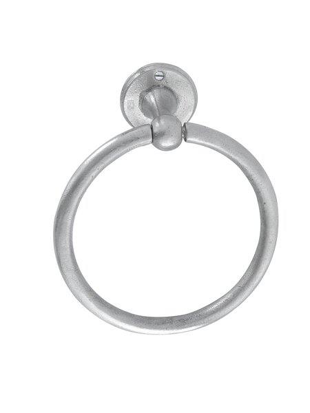 Dauby Dauby handdoekring  - mat wit brons (WBS)