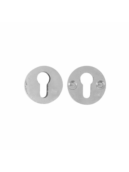 Dauby Paar veiligheidsrozetten rond 50 mm - wit brons (WB)