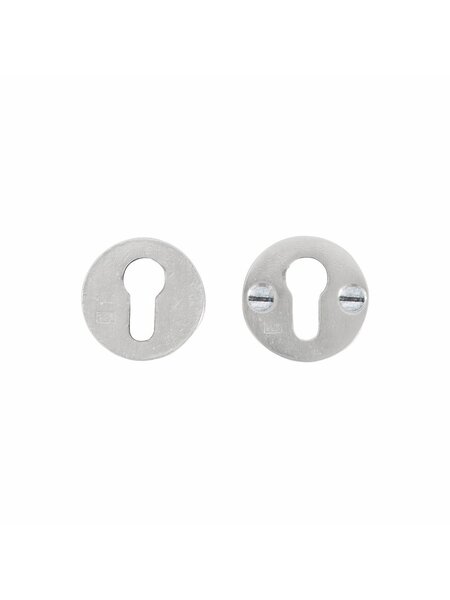 Dauby Paar veiligheidsrozetten rond 50 mm - mat wit brons (WBS)