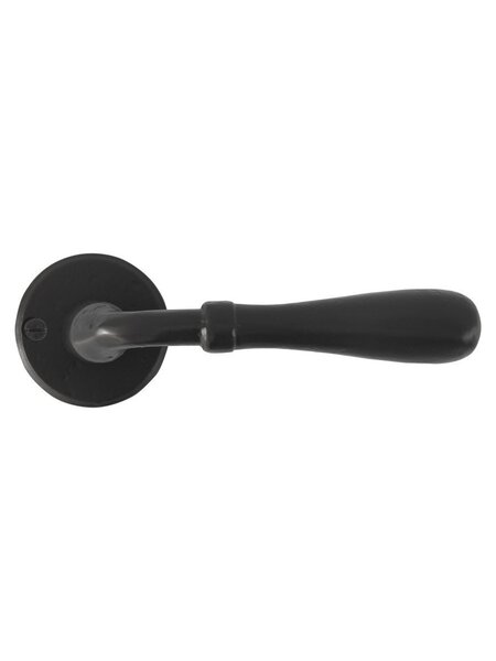 Dauby Paar gietijzeren CDF deurklinken BE1200/50 - Zwart (N)