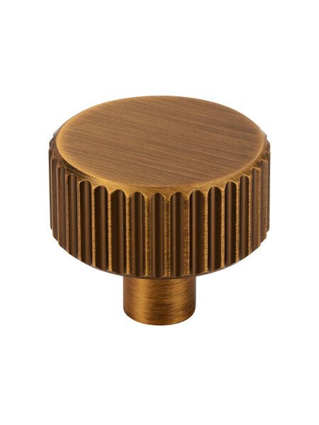 I.B.E. Meubelknop LINES -  rond 30 mm - antiek messing