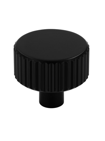 I.B.E. Meubelknop LINES -  rond 30 mm - mat zwart