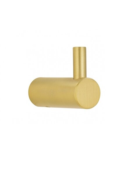I.B.E. Enkele mat gouden kleerhaak 40 mm diep