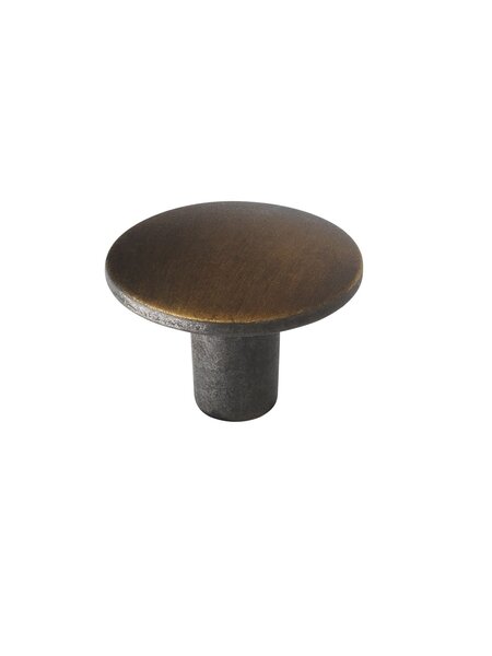 I.B.E. Ronde meubelknop Ø 30 mm messing geborsteld