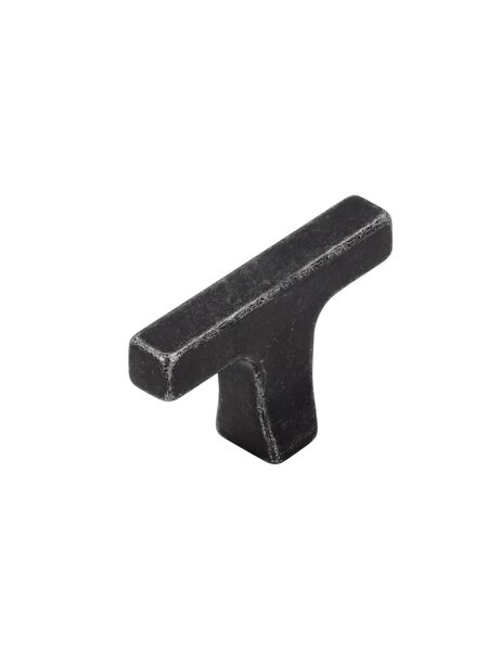I.B.E. T- meubelknop TROMPET - 48 mm  - Mat ijzer