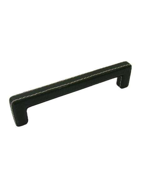 I.B.E. Meubelgreep U- vorm - 128 mm - Zwart leer