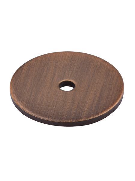 I.B.E. Achterplaat rond Ø 30mm Antiek messing geborsteld