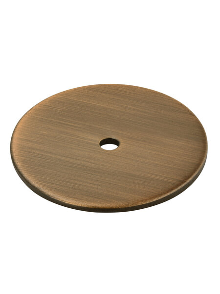 I.B.E. Achterplaat rond Ø 42mm Antiek messing geborsteld