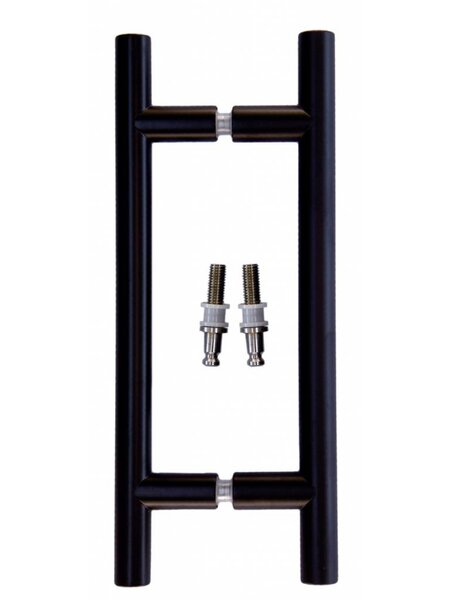 HDD Zwarte deurgrepen T 20/200/300 paar voor glas