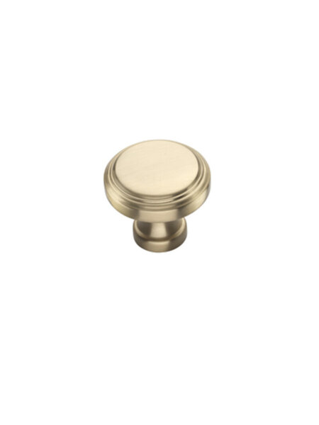 I.B.E. Meubelknop KNIGHTSBRIDGE mat messing Ø38 mm