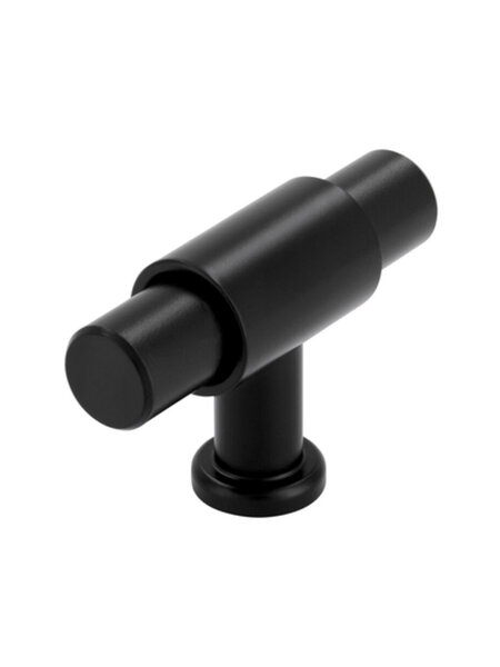 I.B.E. T-knop Mellow zwart 51x16x33 mm