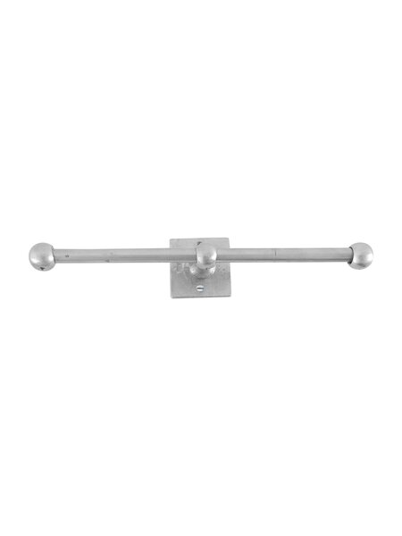 Dauby Dauby houder dubbel square - mat wit brons (WBS)