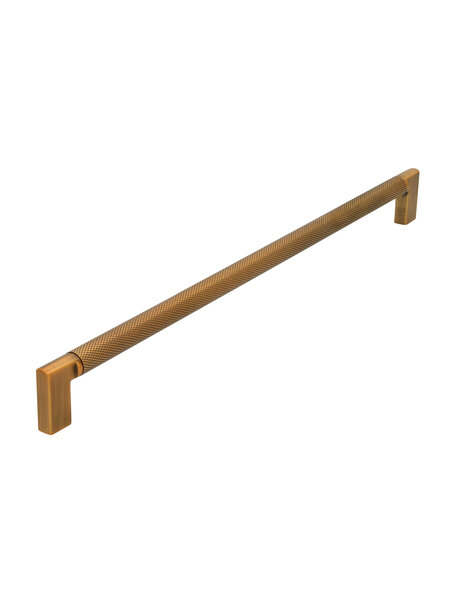 I.B.E. Meubelgreep U- geribbeld - antiek messing