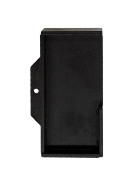 HDD Schuifdeurkom Carre massief RVS 40 mm per stuk zwart