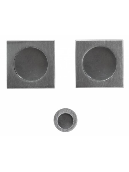 HDD Schuifdeurkom FRA Carre per set RVS look