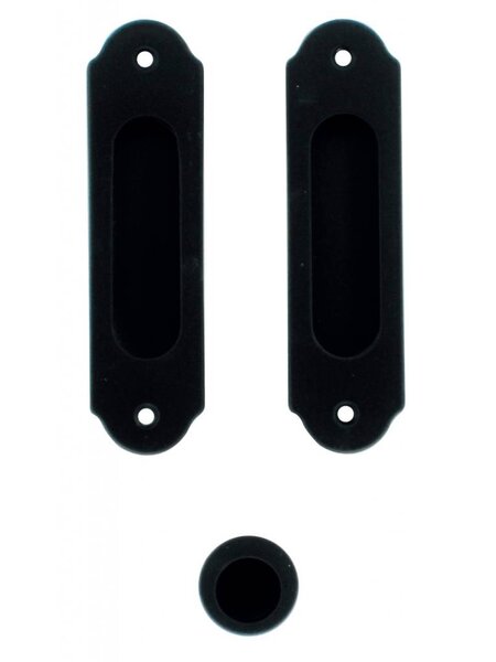 HDD Retro schuifdeurkom FRA per set zwart