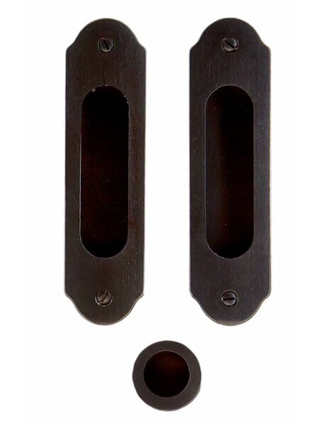 HDD Retro schuifdeurkom FRA carbon black per set