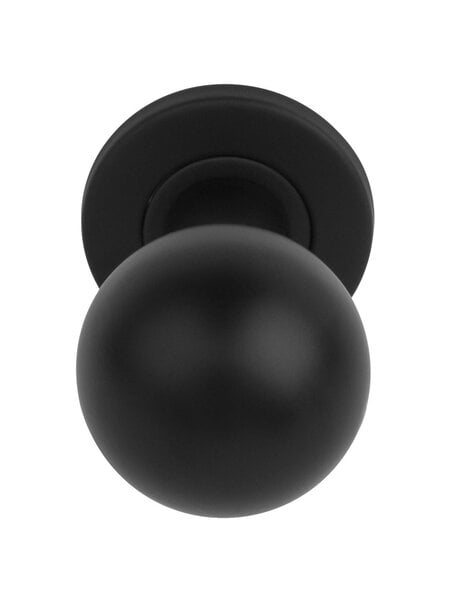Formani Draaibare bolvormige voordeurknop BASICS LB501D - Mat zwart
