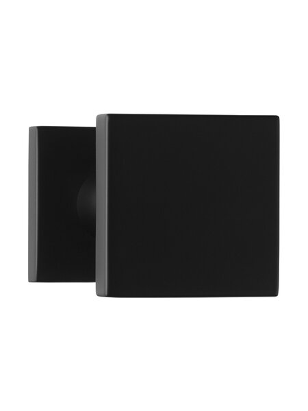 Formani Vaste vierkante voordeurknop BASICS BSQ60V - Mat zwart