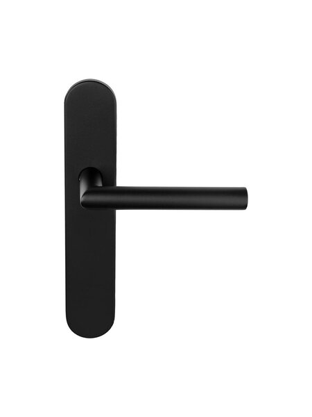 Formani Deurklinken Basics LB2-19P13SFC op blind schild - Mat zwart