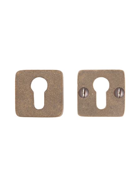 Dauby DAUBY PURE veiligheidscilinderplaatjes SQU/QU - Ruw brons (RB)