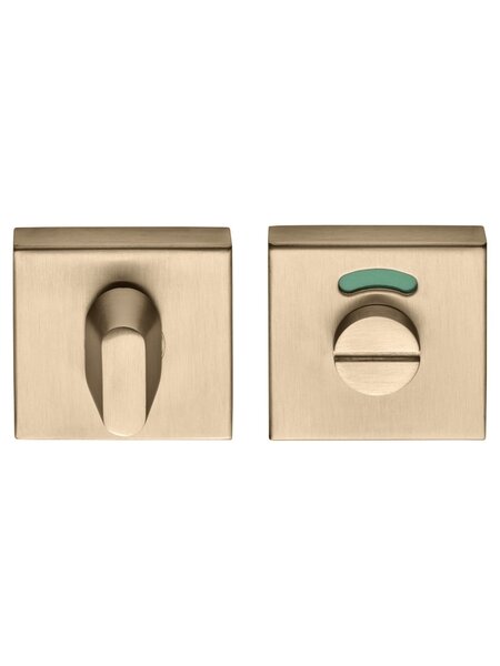 Formani Vierkant toiletgarnituur BSQWC53 BL - PVD licht brons - met indicator