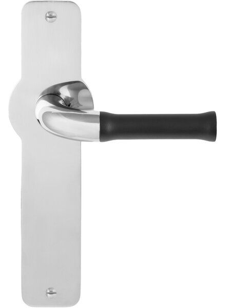 Formani Deurklinken NOUR EV100P210SFC op schild - gepolijst RVS/Zwart