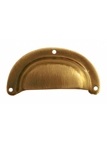 HDD Meubelgreep Schelp modern brons