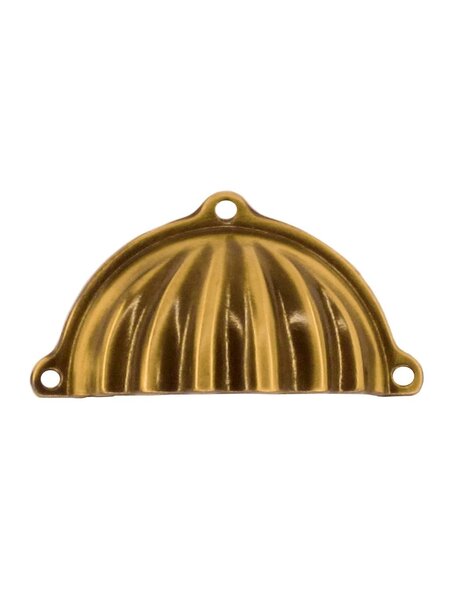 HDD Meubelgreep schelp retro brons