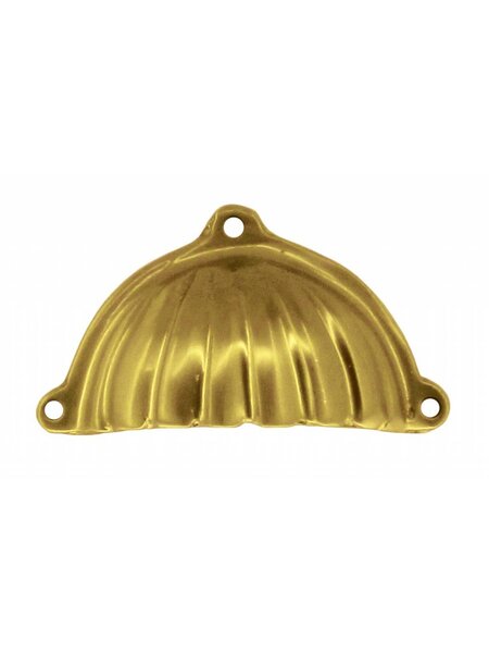 HDD Meubelgreep schelp retro mat goud