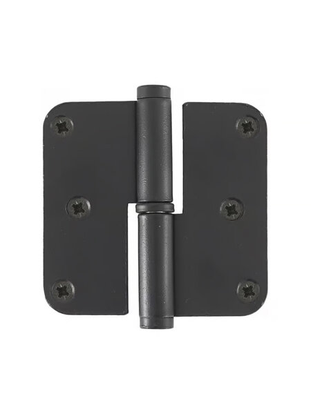 Dauby Scharnier PRE33 zwart (N) 80x80x2,5 mm
