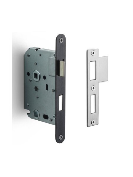Formani WC slot met afgeronde voorplaat 174 x 20 van Formani - Gunmetal PVD