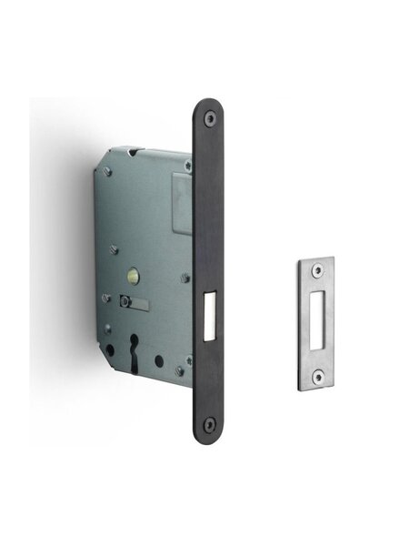 Formani Kastslot met afgeronde voorplaat 174 x 20 van Formani - gunmetal PVD
