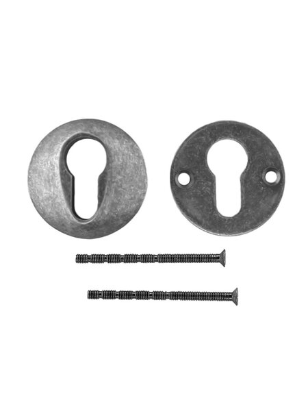 HDD VEILIGHEIDSCYLINDER PLAATJE OLD SILVER 8MM