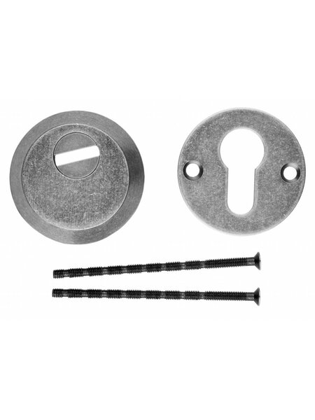 HDD VEILIGHEIDSCYLINDER PLAATJE SAFE OLD SILVER 8MM